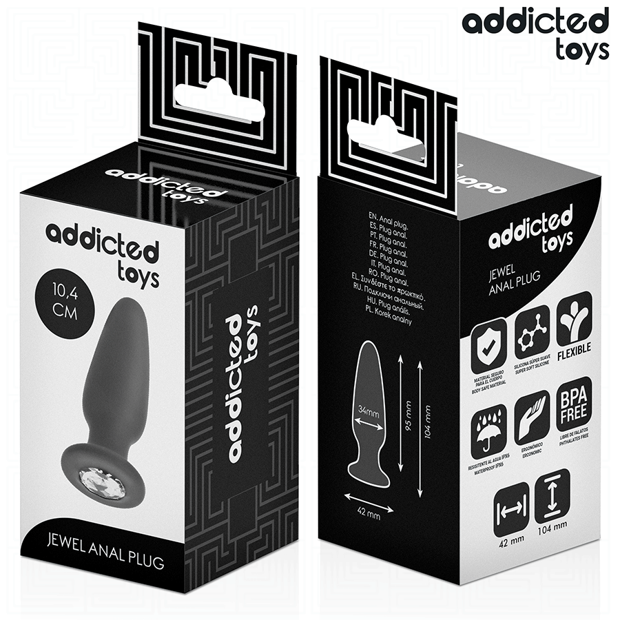 Addicted Toys-Analplug mit Silikon Juwel M 10.4 cm · Sextoys (Bild 3)