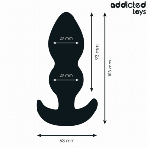 Addicted Toys-Analplug Silikon Größe S 10.3 cm · Sextoys (Bild 4)