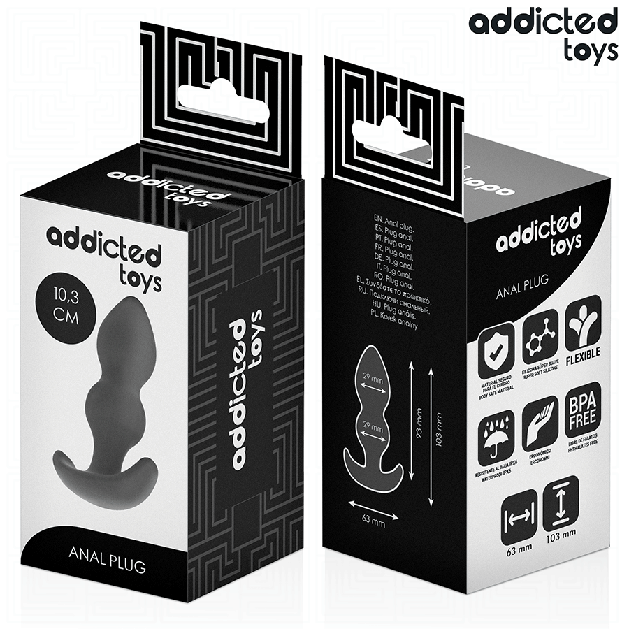 Addicted Toys-Analplug Silikon Größe S 10.3 cm · Sextoys (Bild 7)