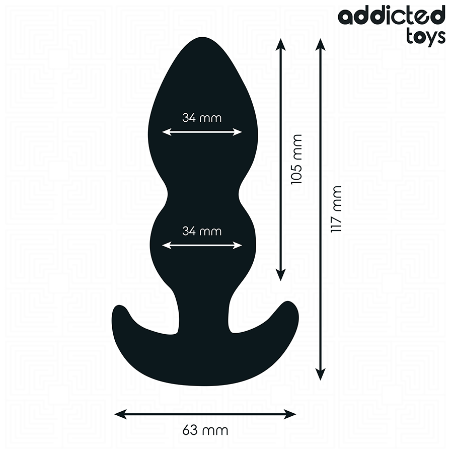 Addicted Toys-Analplug Silikon Größe L 11.7 cm · Sextoys (Bild 4)