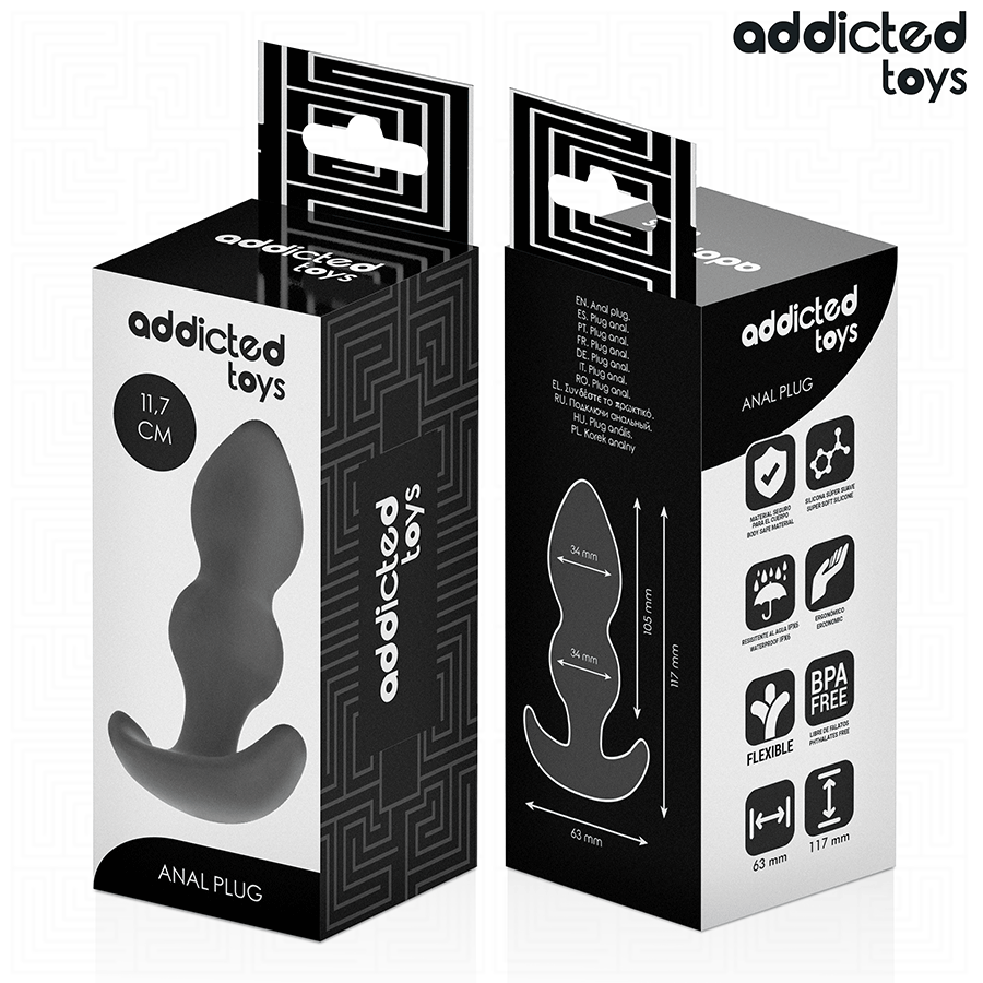 Addicted Toys-Analplug Silikon Größe L 11.7 cm · Sextoys (Bild 7)