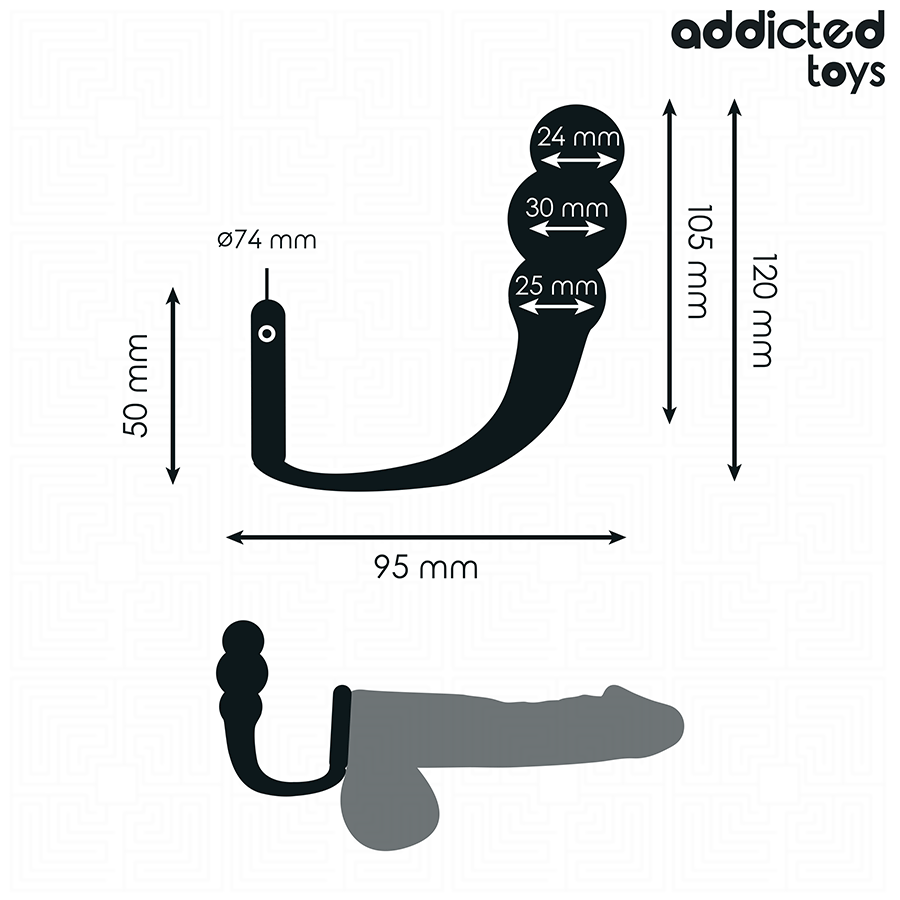 Addicted Toys-Analplug mit Silikonring Modell 1 · Sextoys (Bild 5)