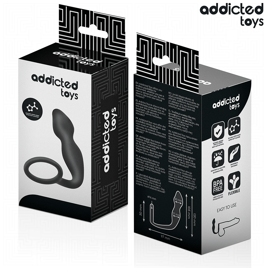 Addicted Toys-Anal Plug mit Silikon Ring Model 2 · Sextoys (Bild 6)