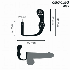 Addicted Toys-Anal Plug mit Silikon Ring Model 3 · Sextoys (Bild 4)