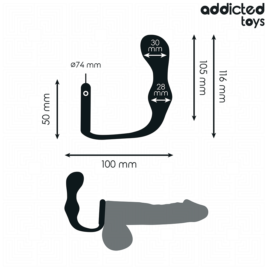 Addicted Toys-Anal Plug mit Silikon Ring Model 3 · Sextoys (Bild 4)