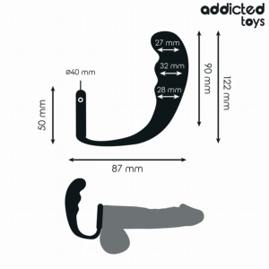 Addicted Toys-Analplug mit Silikonring Modell 4 · Sextoys (Bild 4)