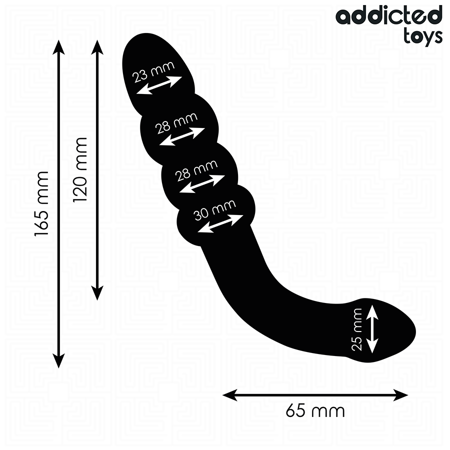 Addicted Toys-Doppel-Anal-Massager aus Silikon 16,5 cm · Sextoys (Bild 5)