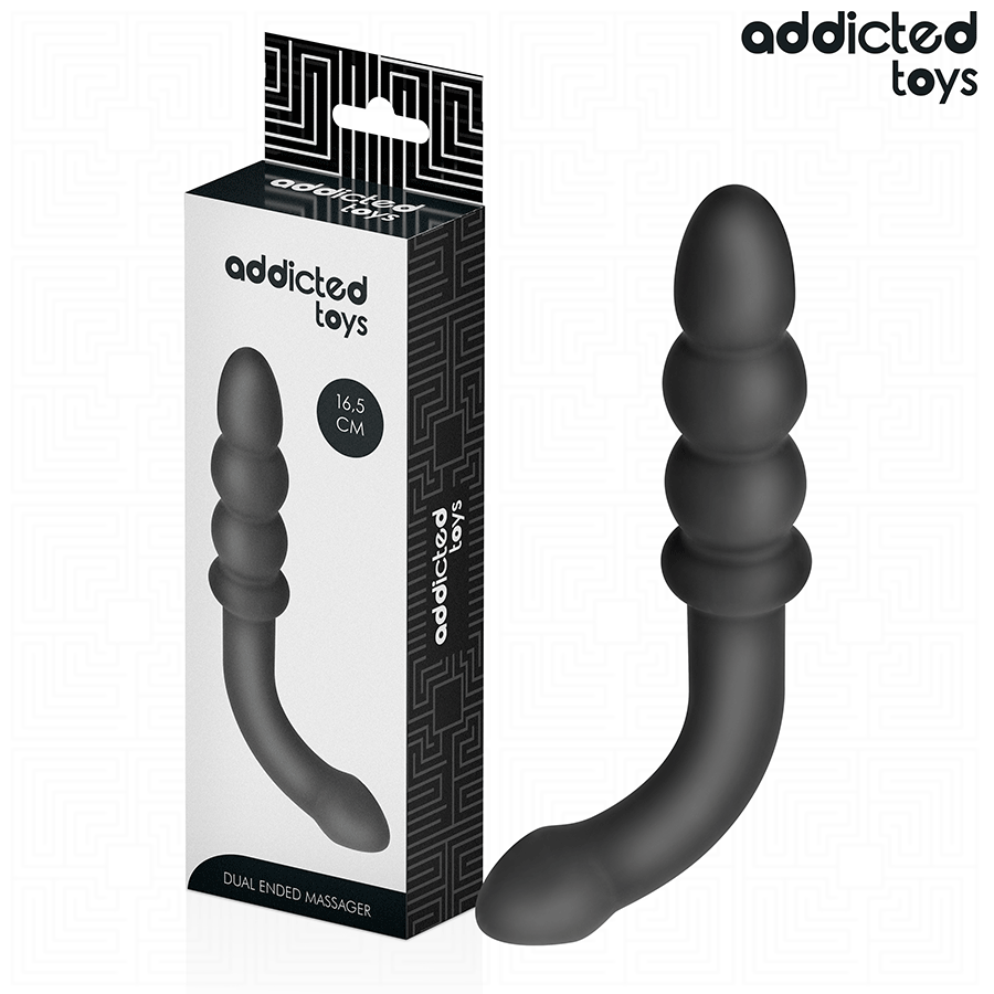 Addicted Toys-Doppel-Anal-Massager aus Silikon 16,5 cm · Sextoys (Bild 2)