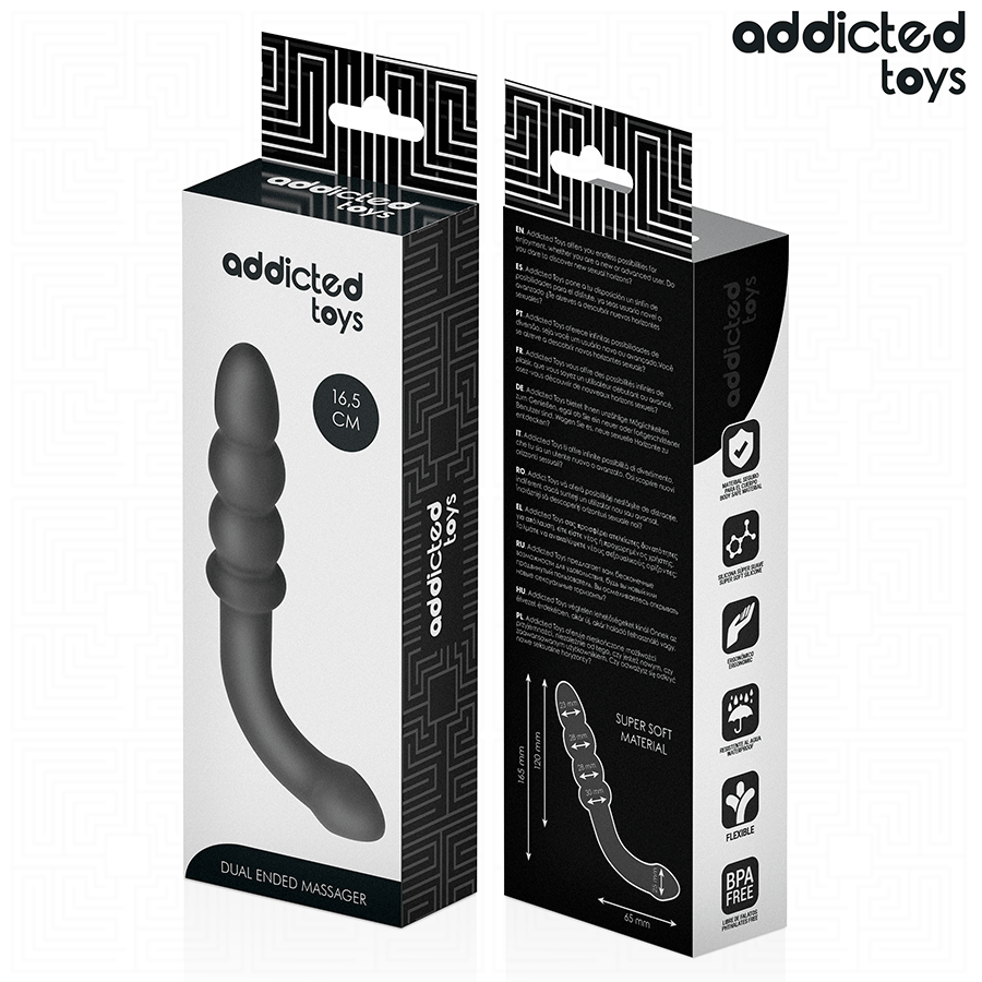 Addicted Toys-Doppel-Anal-Massager aus Silikon 16,5 cm · Sextoys (Bild 6)