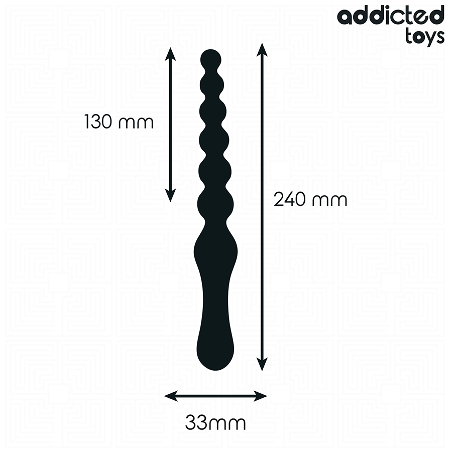 Addicted Toys-Doppel anal Massagegerät aus Silikon 24 cm · Sextoys (Bild 4)