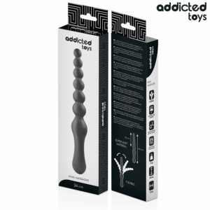 Addicted Toys-Doppel anal Massagegerät aus Silikon 24 cm · Sextoys (Bild 5)