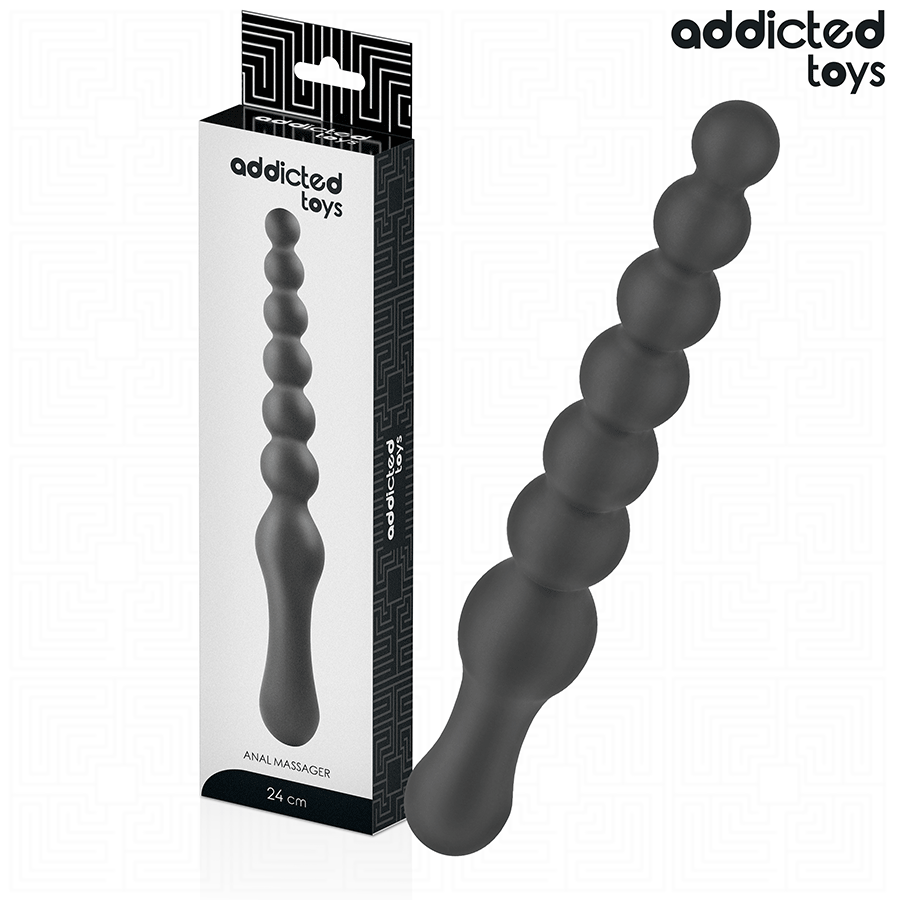 Addicted Toys-Doppel anal Massagegerät aus Silikon 24 cm · Sextoys (Bild 6)