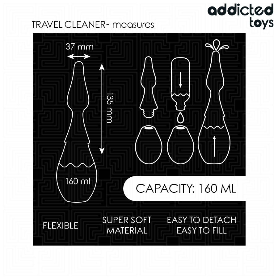Addicted Toys-Travel Cleaner aus Silikon Modell 1 · Sextoys (Bild 5)