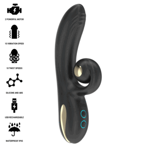 Ibiza Technology-Twister Vibrator Rotierend mit Stimulator Curvo · Vibratoren (Bild 4)