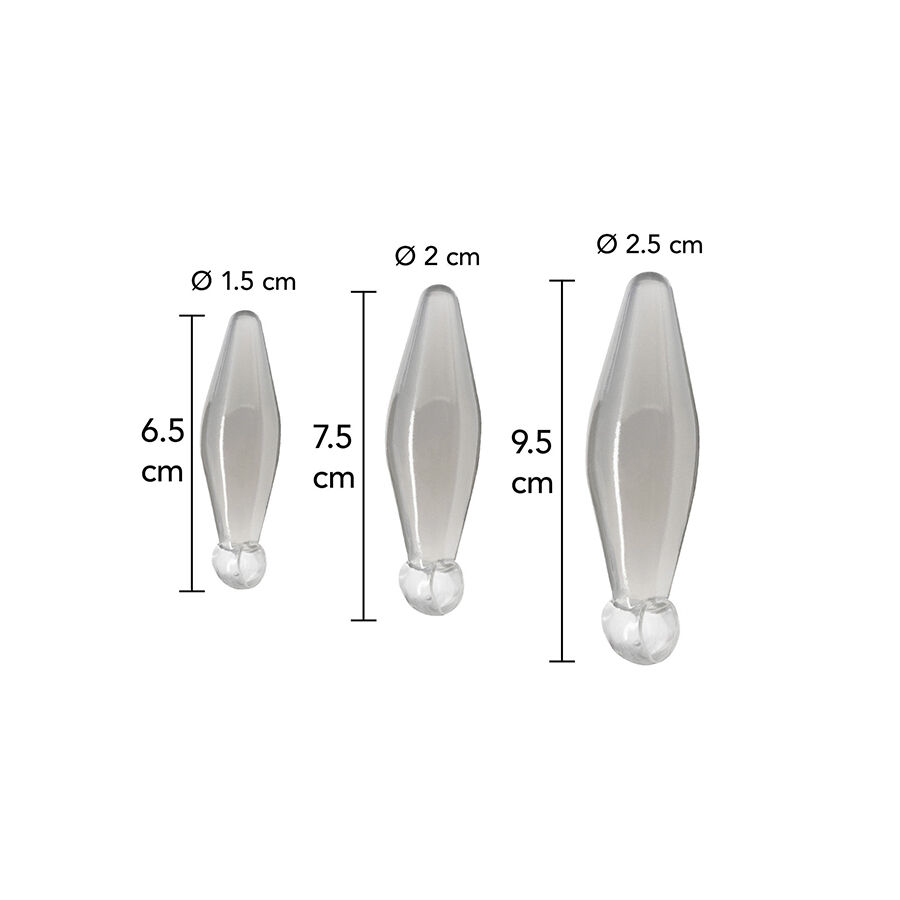 Toyjoy-Anal Play Set 3 Stk. Transparent Formverstärker · Sextoys (Bild 2)