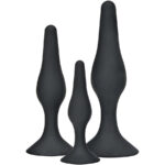 Toyjoy-Curvy Companions Set 3 Analplug Schwarz-Silikon · Sextoys