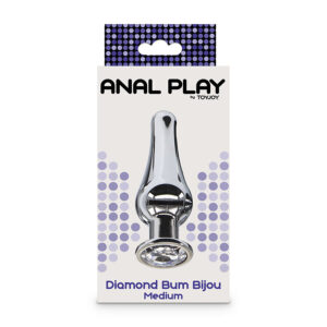 Toyjoy-Analplug Diamond Bum Juwel Medium-Metal · Sextoys (Bild 3)