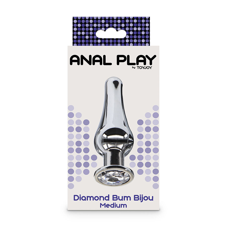 Toyjoy-Analplug Diamond Bum Juwel Medium-Metal · Sextoys (Bild 3)