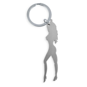 Diablo Picante-Schlüsselanhänger mit Frauensilhouette