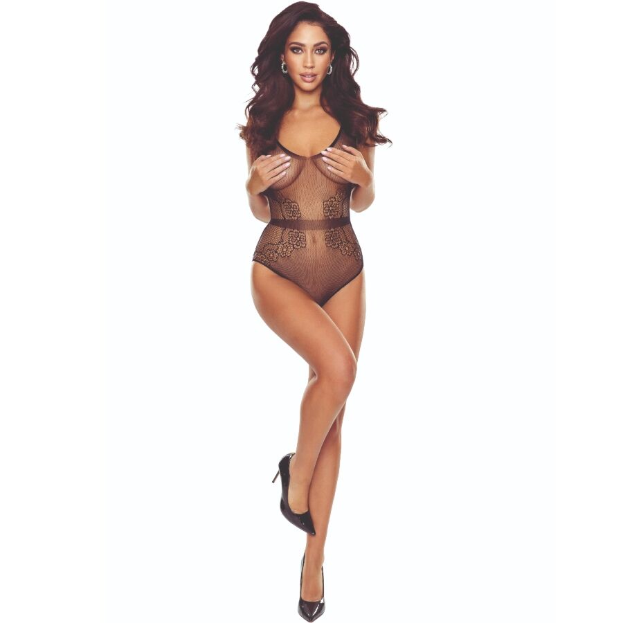 Passion Woman Bodystockings-BS115 Bodystocking mit Muster