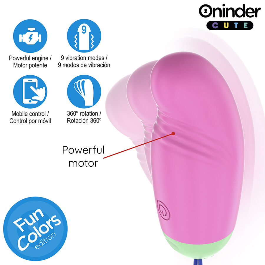 Oninder Cute-Love Pleasure 360° Rotierendes Ei in Silikon · Vibratoren (Bild 5)