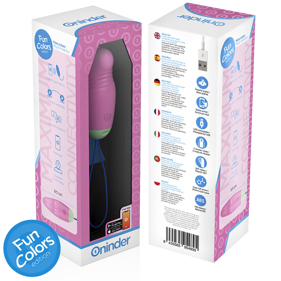 Oninder Cute-Love Pleasure 360° Rotierendes Ei in Silikon · Vibratoren (Bild 8)
