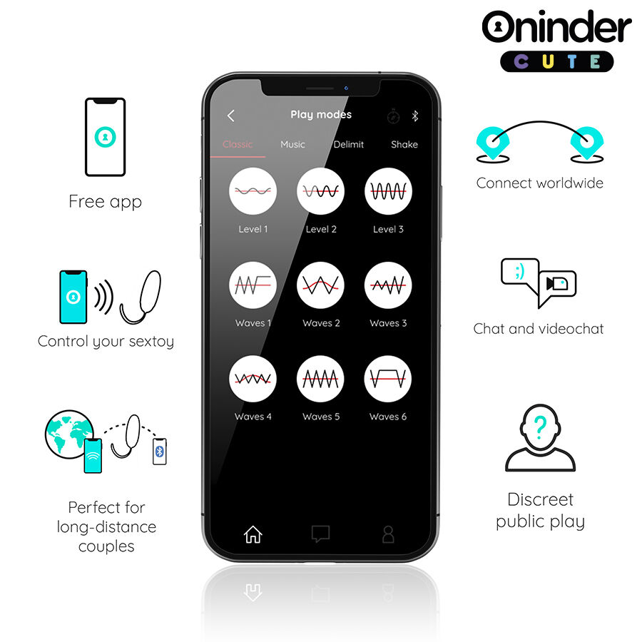 Oninder Cute-Love Pleasure O Vibrator mit Rotative Perlen · Vibratoren (Bild 3)