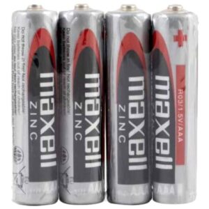 Maxell-Zink-Mangan-Batterien AAA R03 Folienpack*4