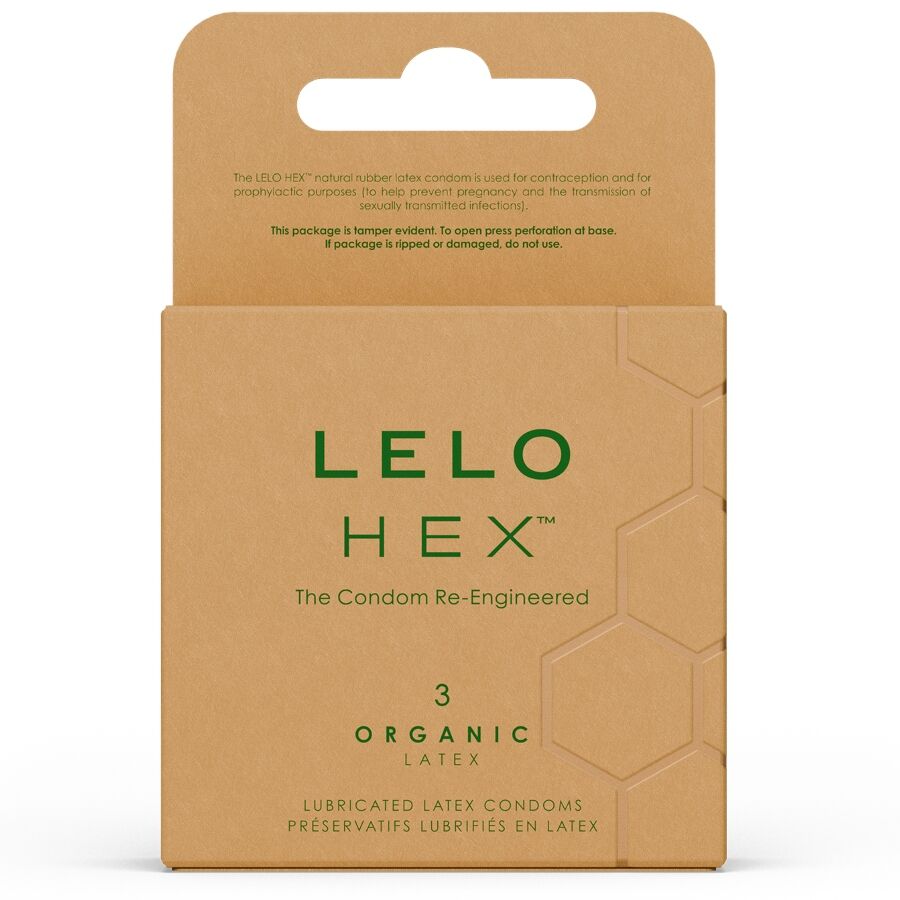 Lelo-Hex Organic Kondome Box 3 Stk.-Lactice · Kondome