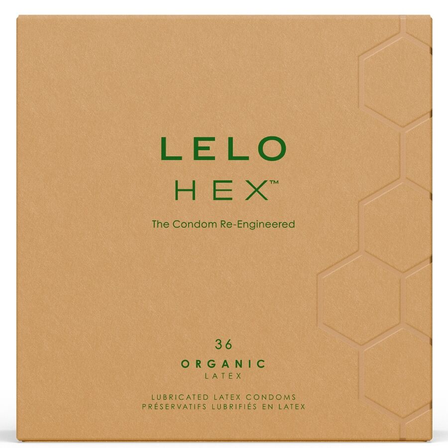 Lelo-Hex Organic Box Kondom Organic 36 Stk.-Lactice · Kondome