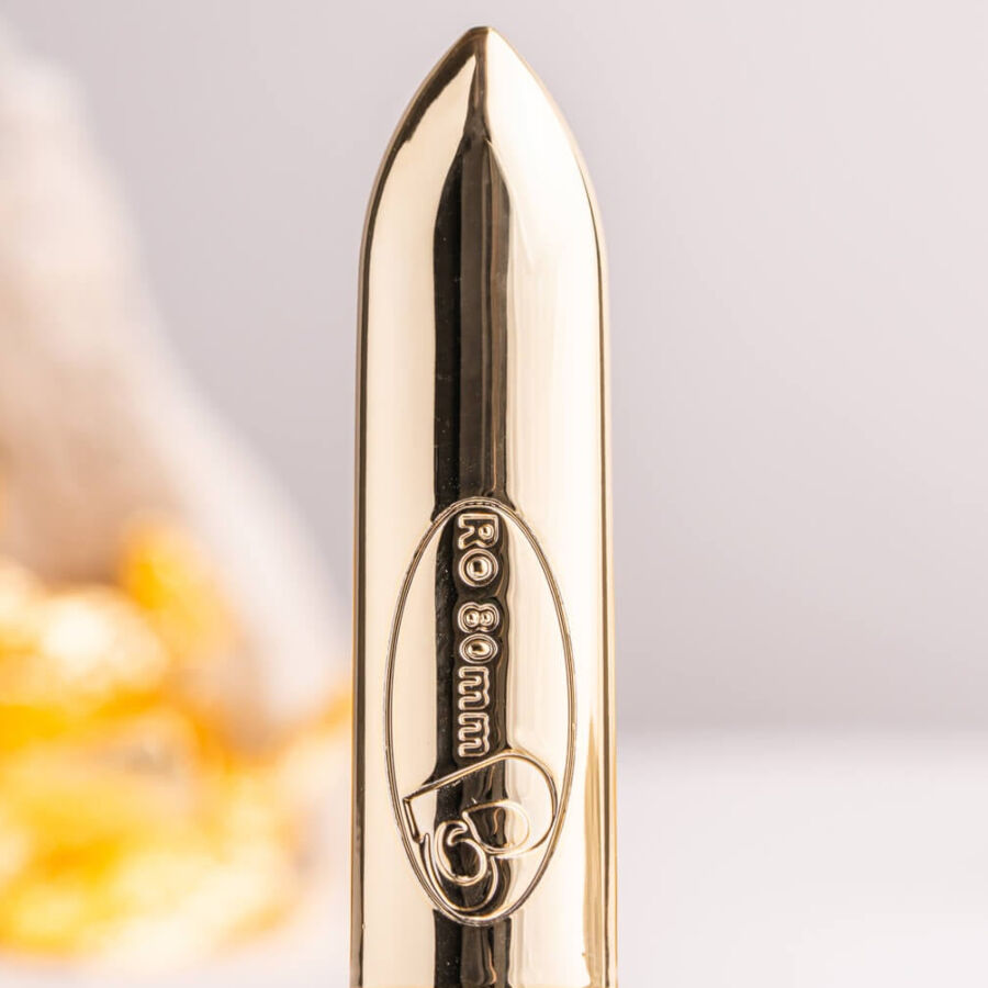 Rocks-Off-DE-80 Champagne Golden Vibrator Tip Bullet-Silikon · Vibratoren (Bild 2)