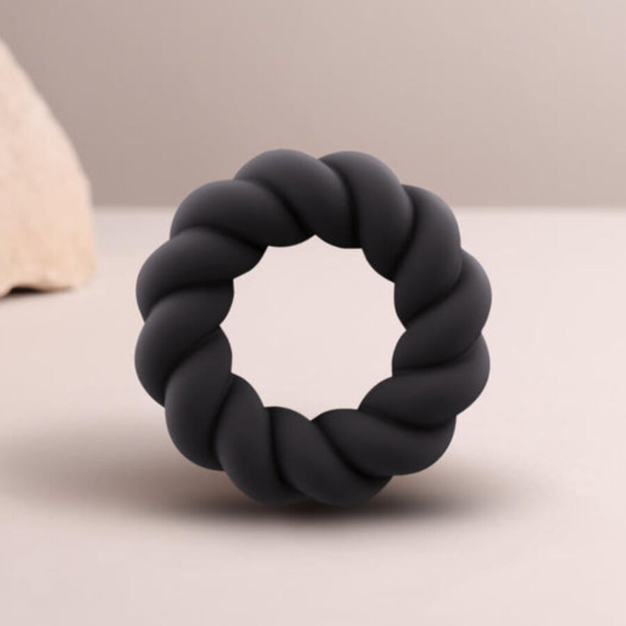 Rocks-Off-Twist Masturbator-Ring aus Silikon Schwarz-Waterproof · Sextoys (Bild 4)