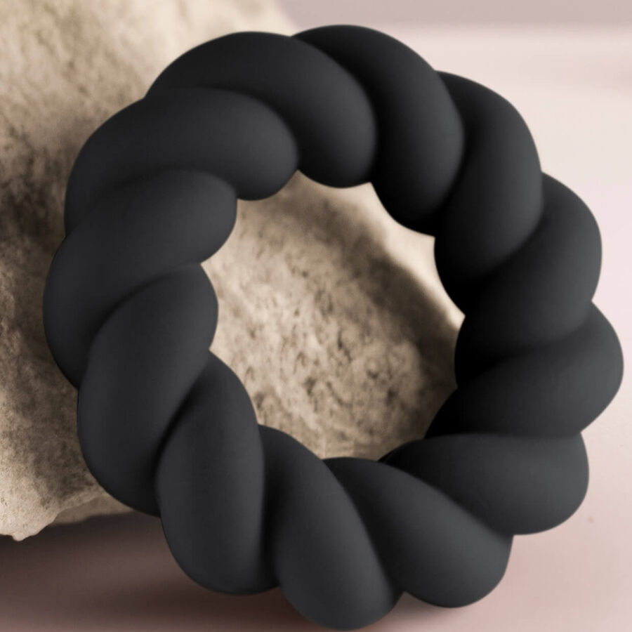 Rocks-Off-Twist Masturbator-Ring aus Silikon Schwarz-Waterproof · Sextoys (Bild 7)