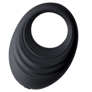 Rocks-off-Spire Schwarz Vibro-Penisring-Silikon, 10 Stufen