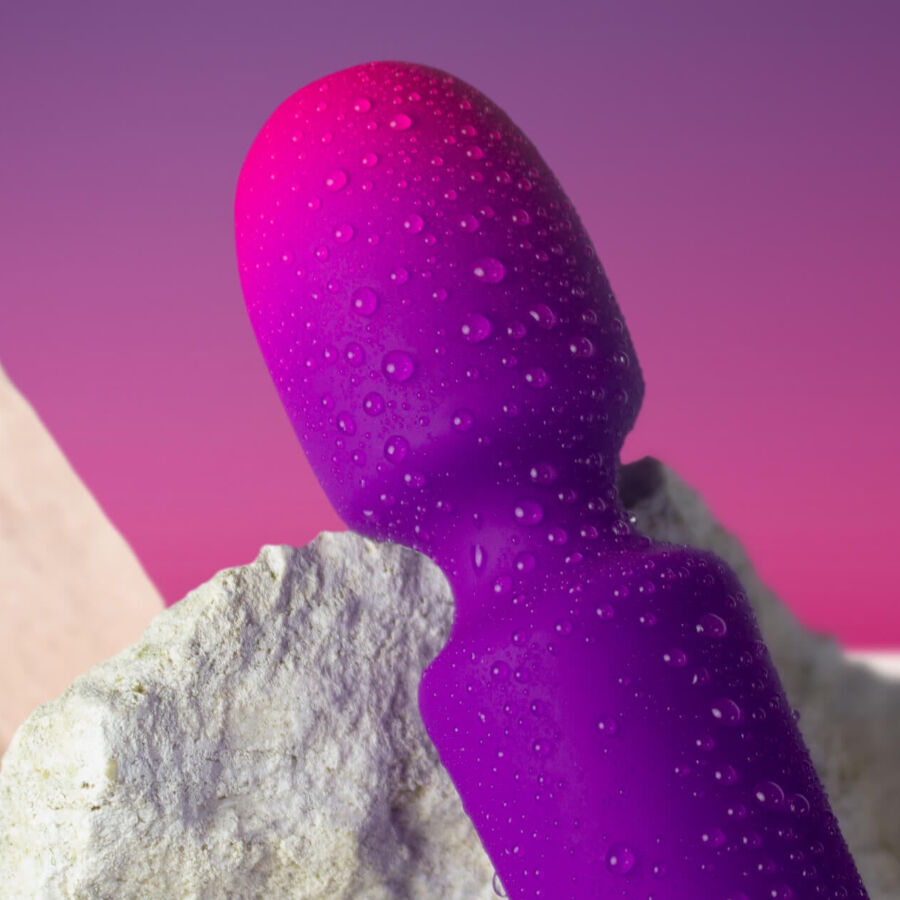 Rocks-Off-Glo-girl Vibrator Wand Mini Lila-Silikon, 10 Geschwindigkeiten · Vibratoren (Bild 3)