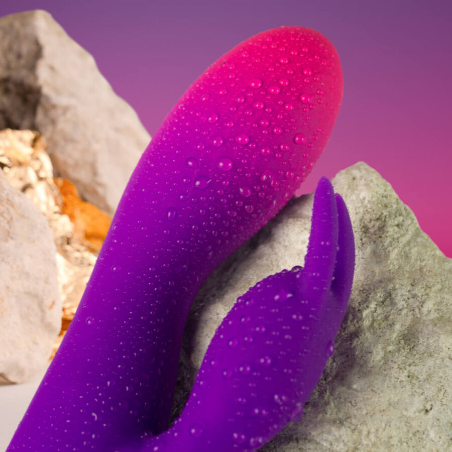 Rocks-Off-Glo-girl Lila Rabbit Vibrator-Silikon, 10 Geschwindigkeiten · Vibratoren (Bild 5)