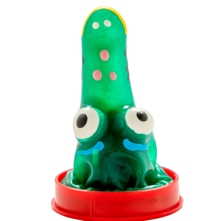 Condomerie-Kondom Gemälde Handbuch Modell Krokodil 1-Latex · Lustige Kondome (Bild 3)