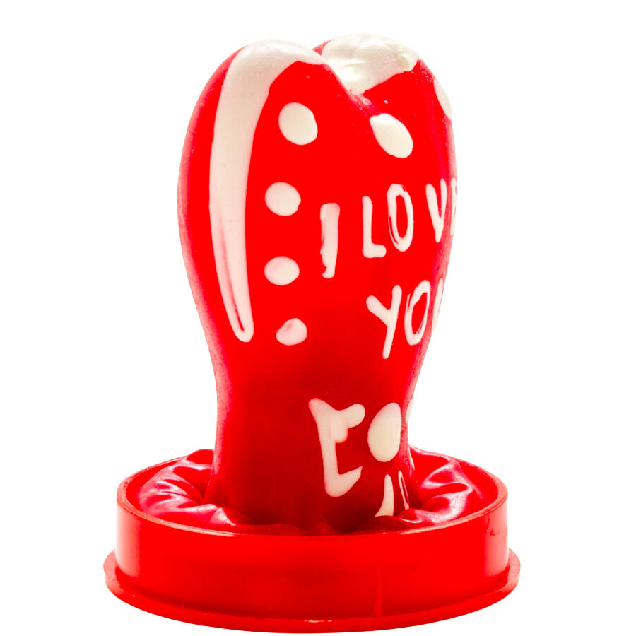 Condomerie-Kondom Gemälde Handbuch und Love You Model 1-Latex · Lustige Kondome (Bild 4)