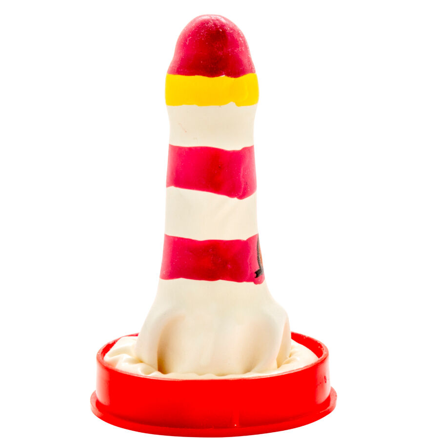 Condomerie-Kondom Gemälde Handbuch Lighthouse-Latex · Lustige Kondome (Bild 3)