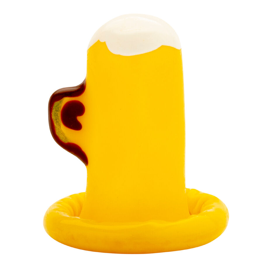 Condomerie-Kondom handgemalt Bier-Milch-Becher · Lustige Kondome (Bild 3)