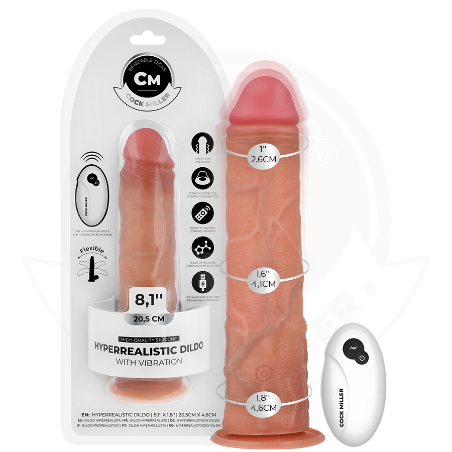 Cock Miller-Realistische Dildo mit Saugnapf und Vibrationen · Vibratoren