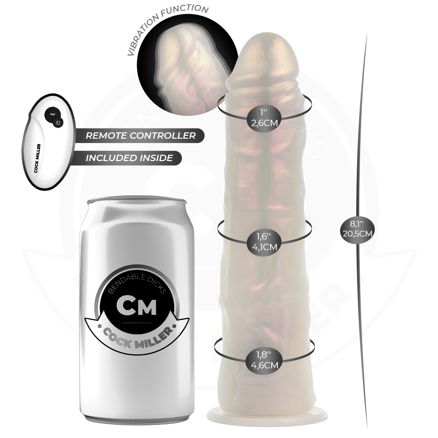 Cock Miller-Dildo mit Saugnapf, Beleuchtung und Vibrationen · Vibratoren (Bild 2)