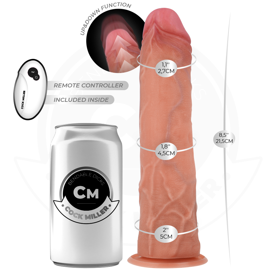 Cock Miller-Dildo Hyperrealist mit Saugnapf und Puls · Vibratoren (Bild 4)