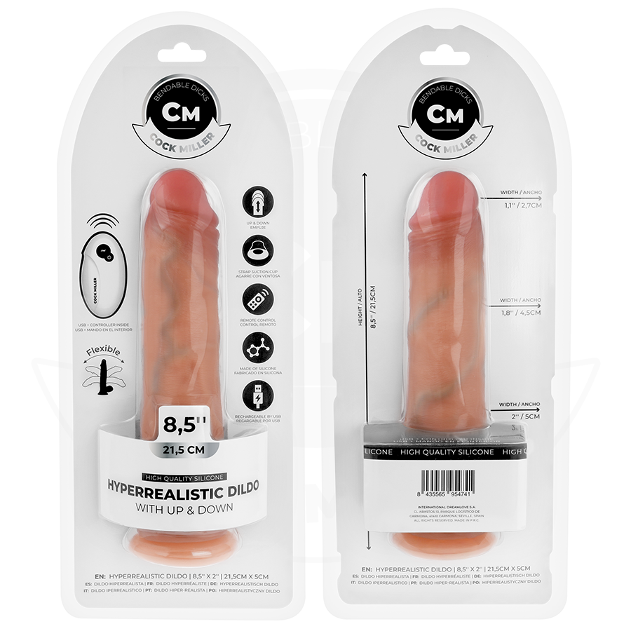 Cock Miller-Dildo Hyperrealist mit Saugnapf und Puls · Vibratoren (Bild 8)