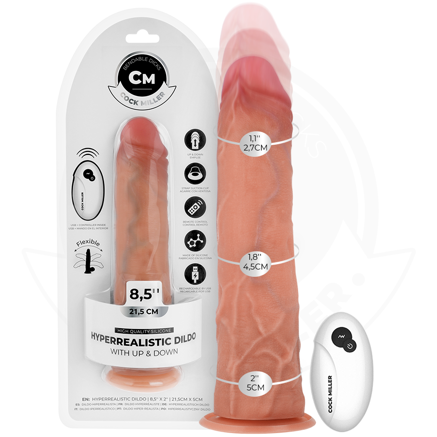Cock Miller-Dildo Hyperrealist mit Saugnapf und Puls · Vibratoren (Bild 2)