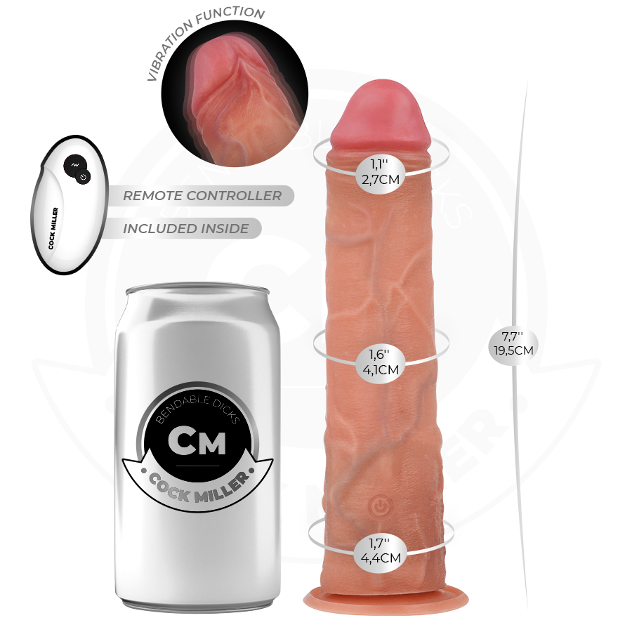 Cock Miller-Realistische Dildo mit Saugnapf und Vibration · Vibratoren (Bild 3)