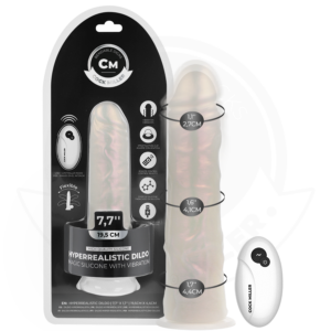 Cock Miller-Dildo mit Saugnapf, Licht und Vibrationen mit