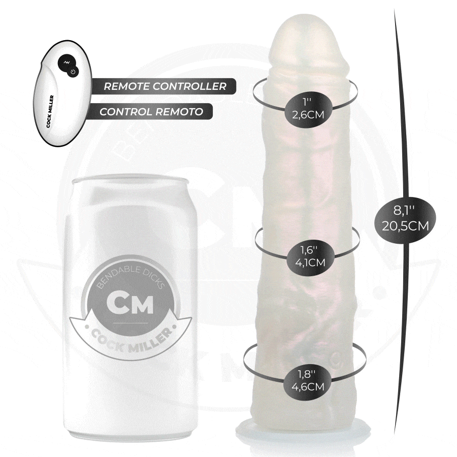 Cock Miller-Dildo mit Saugnapf, Beleuchtung und Vibrationen · Vibratoren (Bild 9)