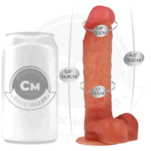 Cock Miller-Dildo Articulabile Hyperrealist 14.8 cm-Silikon · Sextoys (Bild 9)