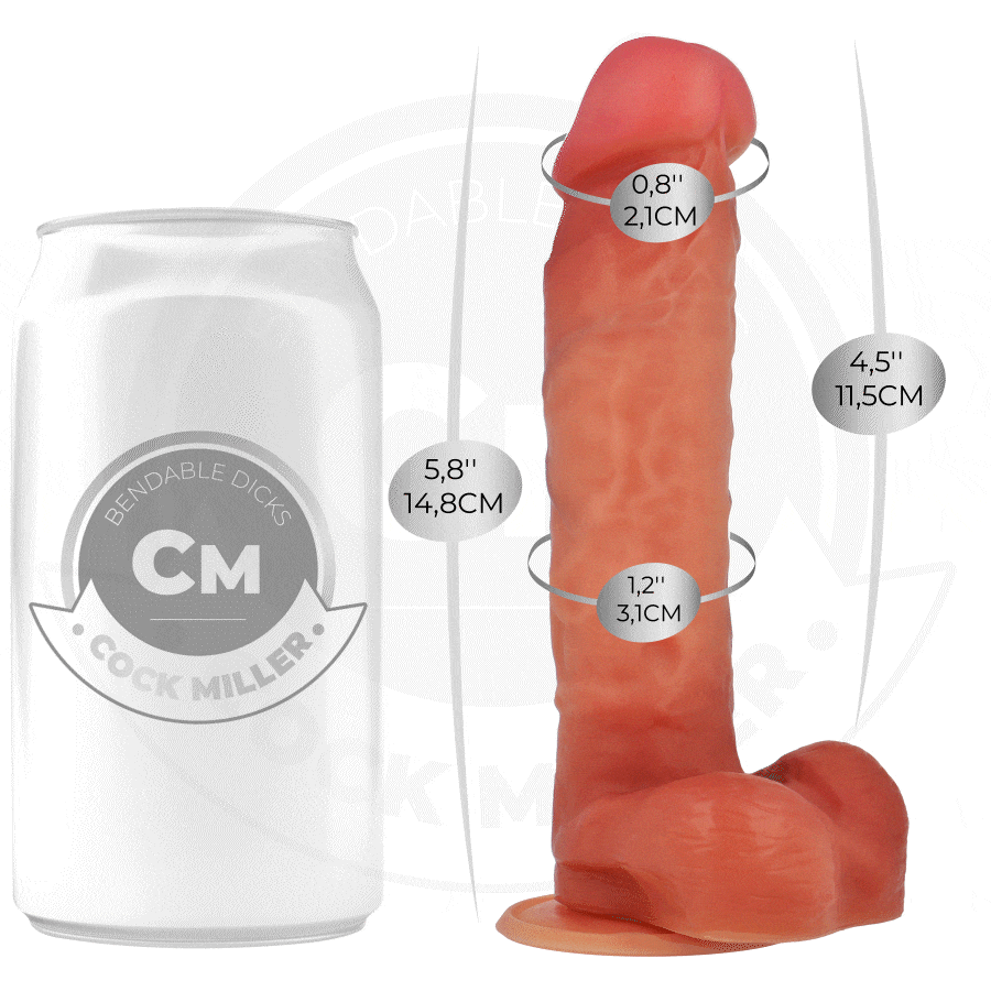 Cock Miller-Dildo Articulabile Hyperrealist 14.8 cm-Silikon · Sextoys (Bild 9)